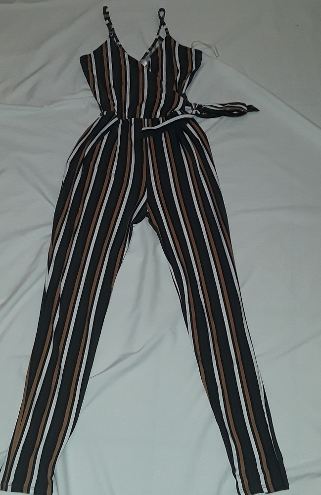Striped jumpsuit